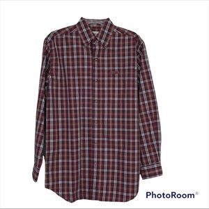 Carhartt checkered button down collar long sleeve shirt